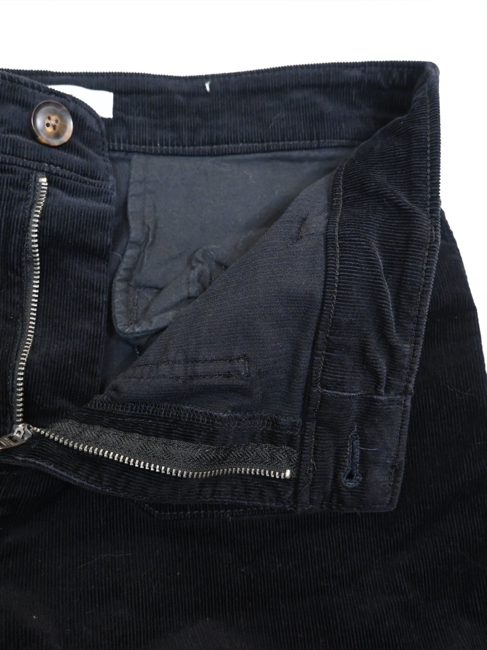 LOFT Women's 8 The Palmer Wide Leg Brushed Corduroy Jean in Black - Picture 9 of 12